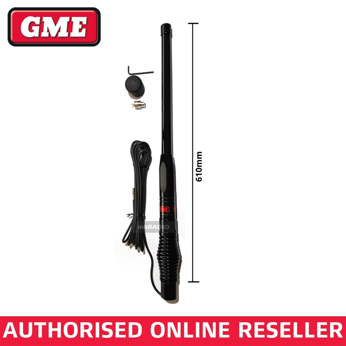 GME AE4704B UHF H/D Radome Antenna (BLACK 2.1dBi) (Each