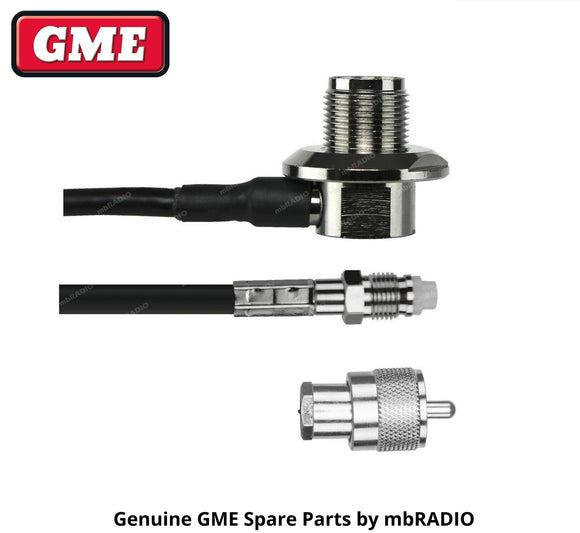 GME ABL020 SO239 R/ANGLE BASE, 5M COAX CABLE, FME TERMINATED, PL259 ADAPTOR