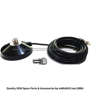 SO239 MAGNETIC BASE, INTEGRATED MBC/SO239, 4.5M COAX, PL259 ADAPTOR