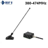 RFI UHF ON-GLASS ANTENNA (380-474MHz), COUPLING BOX, 5M CABLE, NOT TERMINATED