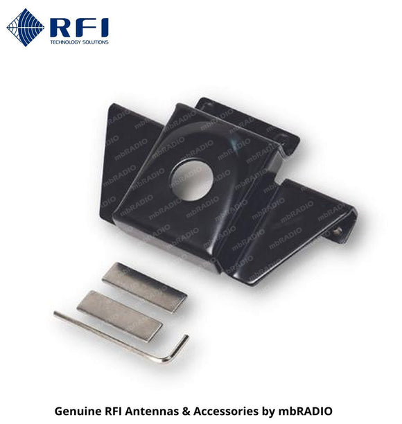 RFI BLACK TRUNK OR BONNET LIP MOUNT