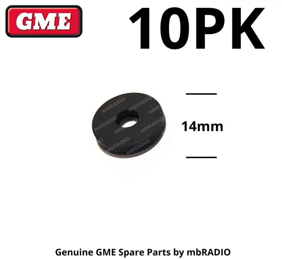 GME CA45R GIMBAL RUBBER WASHER 14MM WITH ADHESIVE (10PK)