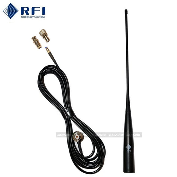 RFI CD30-148470-53 DUAL BAND VHF/UHF 148-174/400-477 ANTENNA, 5M, BNC & PL259