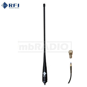 RFI CD34-71-73 4 dBi UHF CB 477MHz STUD MOUNT ANTENNA, 5M CABLE & CONNECTORS