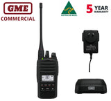GME CP30 5 WATT IP67 UHF COMMERCIAL HANDHELD RADIO WITH UHF CB 80CH