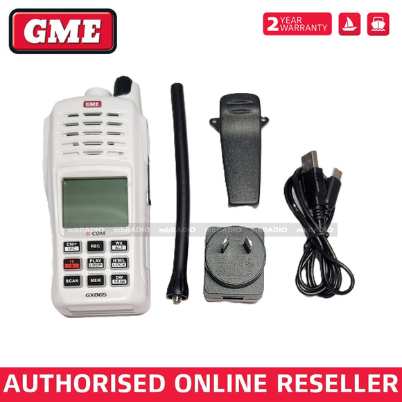 GME GX865 5/1 WATT VHF MARINE HANDHELD