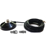 SO239 MAGNETIC BASE, INTEGRATED MBC/SO239, 4.5M COAX, PL259 & BNC ADAPTORS