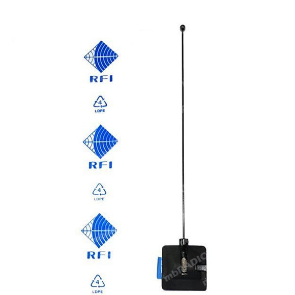 RFI AP454-3G ON-GLASS WHIP ANTENNA & MOUNT (400-520MHZ) INCLUDES CUTTING CHART