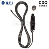 RFI CDQ Q-Fit® SERIES BLACK SPRING & CABLE ASSEMBLY, SMA(M) TERMINATED