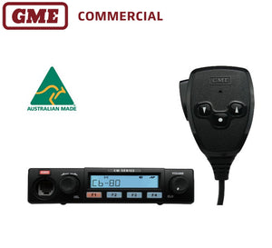 GME CM40 COMMERCIAL ANALOGUE RADIO, 5 WATT (80CH UHF CB PRE-PROGRAMMED)