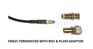 RFI MAGNETIC BASE, INTEGRATED 5/16" THREAD, 5M LOW LOSS COAX, OPTIONAL CONNECTORS