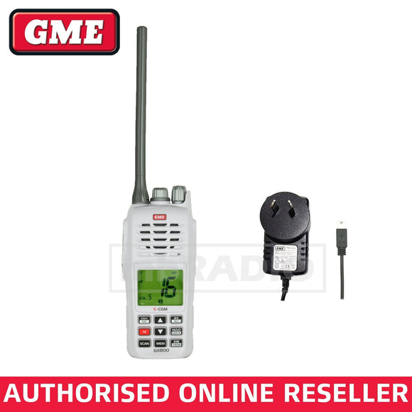 GME GX800W 5/0.8 WATT VHF HANDHELD MARINE - FLOAT & FLASH