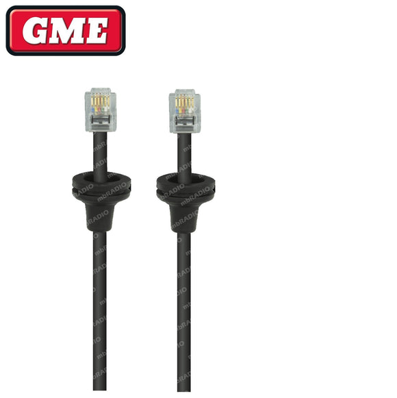 GME LE102 6 PIN MICROPHONE EXTENSION CABLE, 5 METRES *OPTIONAL ADAPTOR