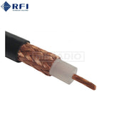 RG213 RFI MIL-C-17G 50 OHM COMMERCIAL COAX CABLE, PL259 OR N(M) ON ONE END, 20M