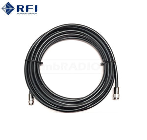 RFI RG213 10M MIL-C-17G 50 OHM COMMERCIAL COAX CABLE, N MALE & PL259 PLUGS