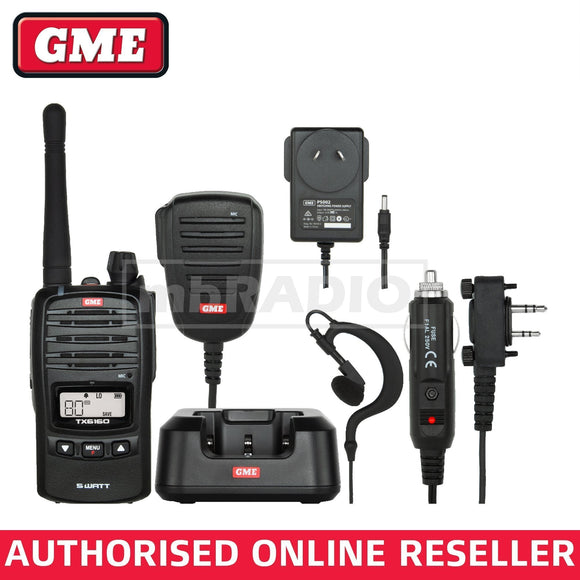 GME TX6160X 5 WATT IP67 CB HAND HELD RADIO & ACCESSORIES