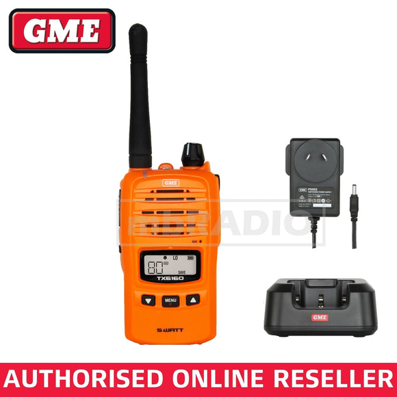 GME TX6160XO ORANGE 5 WATT IP67 CB HANDHELD RADIO