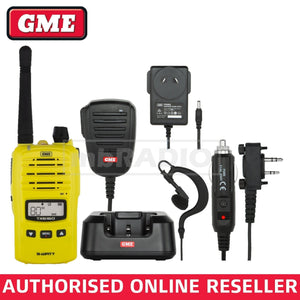 GME TX6160XY YELLOW 5 WATT IP67 CB HAND HELD RADIO & ACCESSORIES